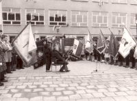 Uroczystość odsłonięcia pomnika ku czci Powstańców Wielkopolskich